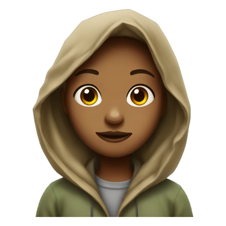 Homeless girl sticker