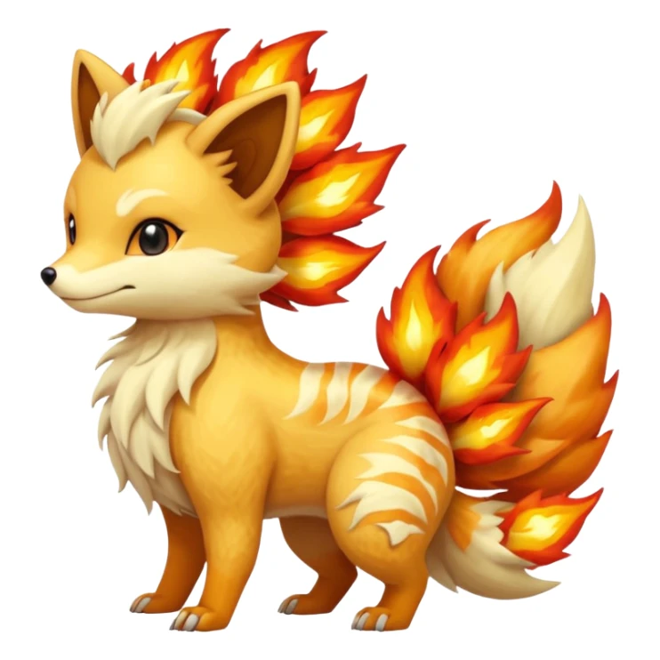 Sandshrew-Ninetails-Fennekin-Vulpix-fusion sticker