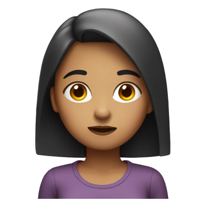 Girl with shrugging shoulders sticker