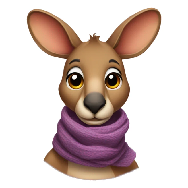 Kangaroo with scarf sticker