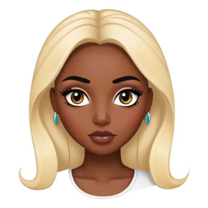 spanisj beauty standard, pretty bratz baddie, black eyeliner sticker