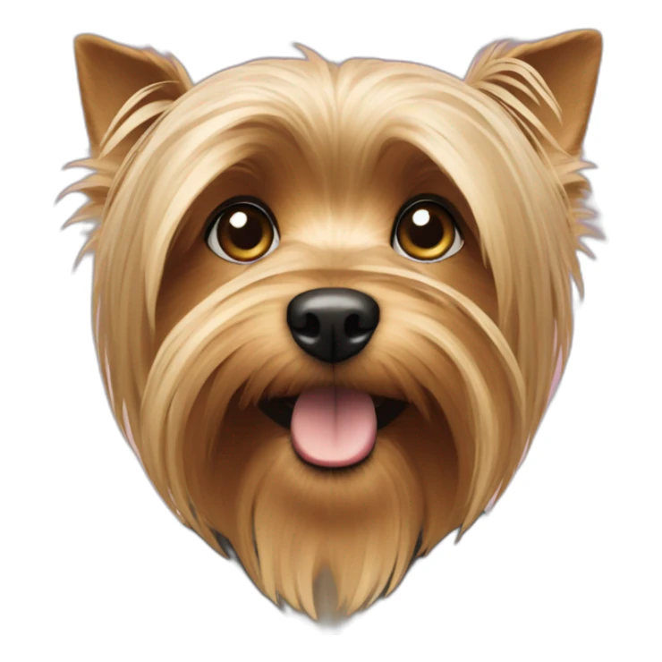 A dog of the Yorkshire Terrier breed. sticker