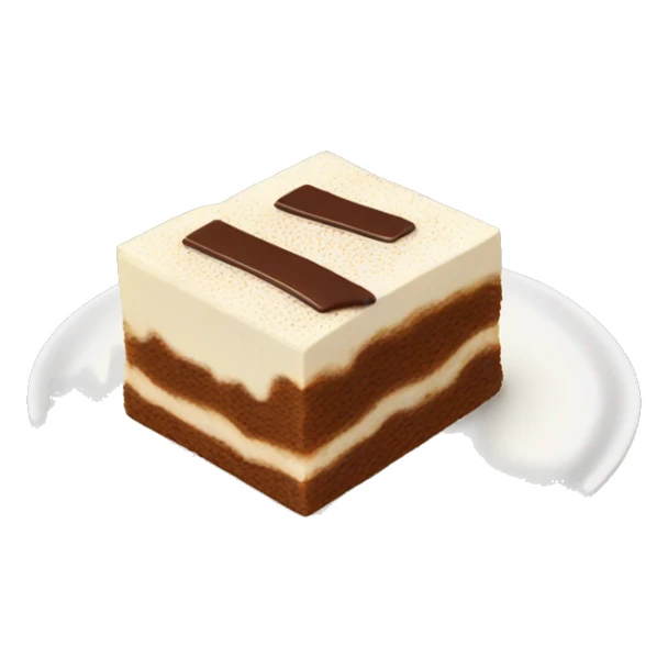 Piece of tiramisu  sticker