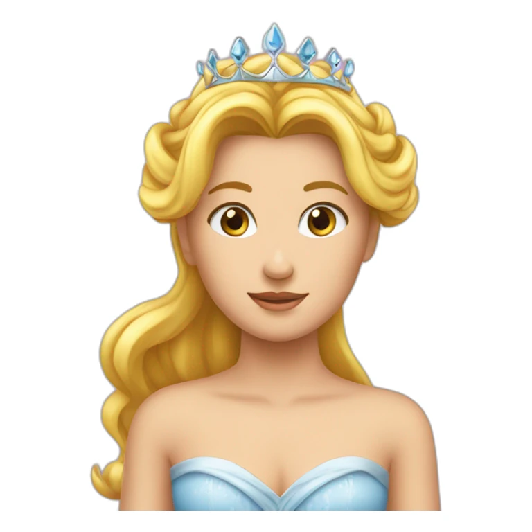 Un miroir avec un reflet de princesse  sticker