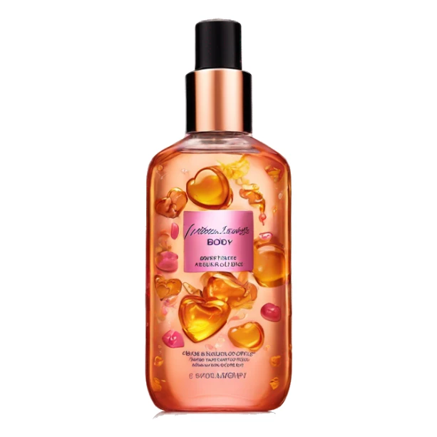 victoria’s secret amber romance body mist sticker