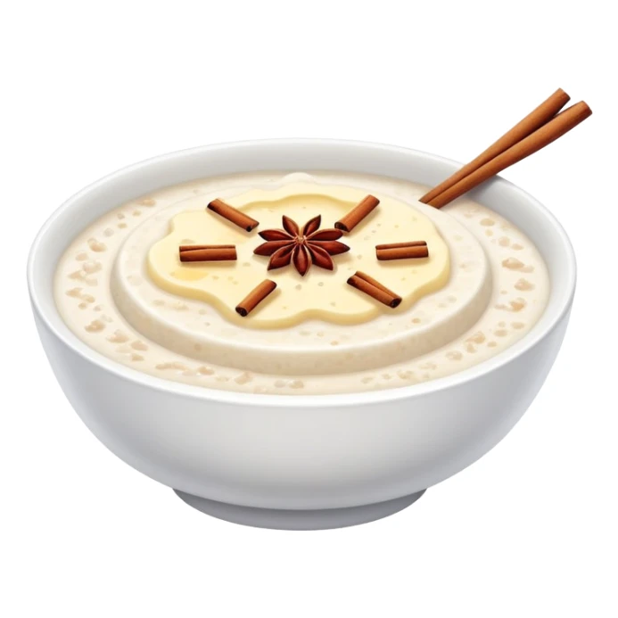 rice porridge with butter and cinnamon sugar sticker
