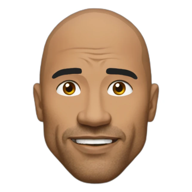 The rock qui lève un sourcil sticker