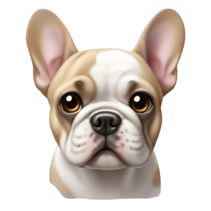 ￼ lilac and tan ￼ French bulldog sticker