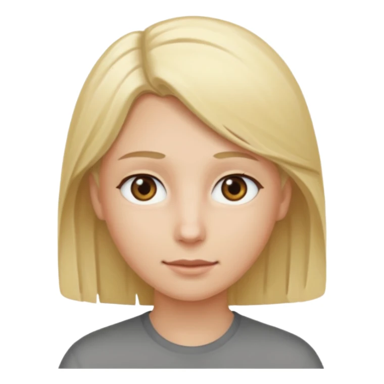 la persona con los ojos grises y el pelo rubio sticker