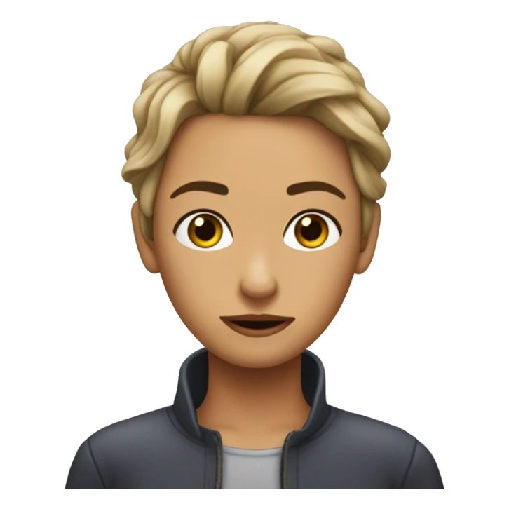 Una chica mordiéndose el dedo en forma de coqueteo  sticker