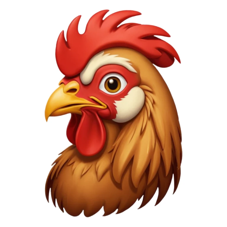 Un gallo con la cabeza de Jesús  sticker