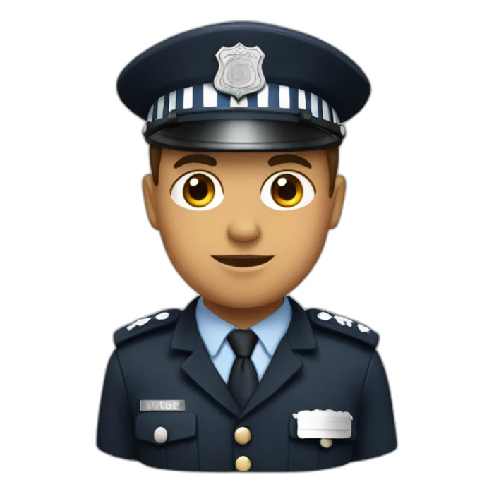 police officer british sticker
