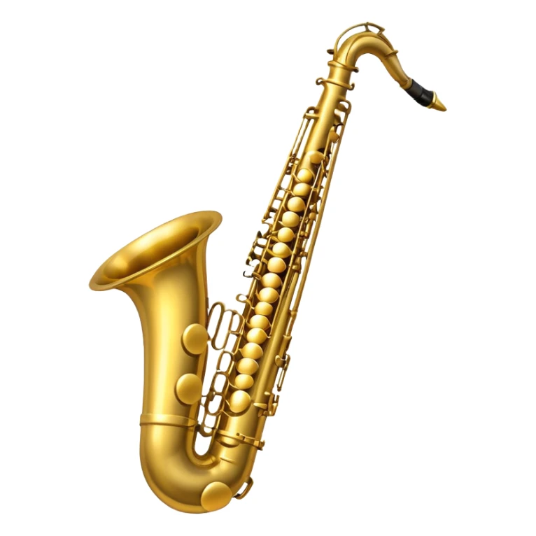 An emoji of a baritone saxophone sticker