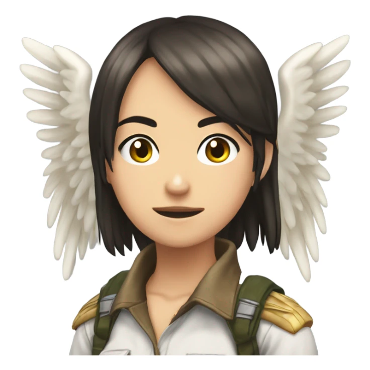 snk wings of liberty on girl sticker
