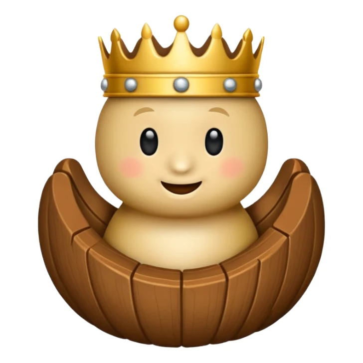 Koning van schaken geef het in de officiële form als die van de spel dus de steen  sticker