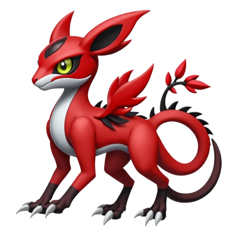 Meloetta-Guilmon-Darkrai-Pokémon-Fakémon-fusion-hybrid-creature sticker