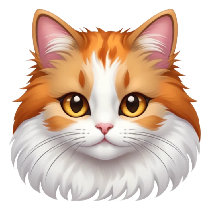 Beautiful fluffy, graceful cats with long eyelashes  sticker