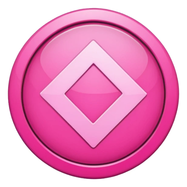 fleche directioelle de couleur rose sous forme de bouton sticker