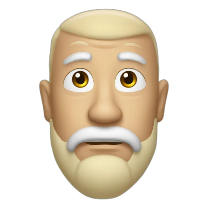 Monsieur qui se gratte la tete sticker