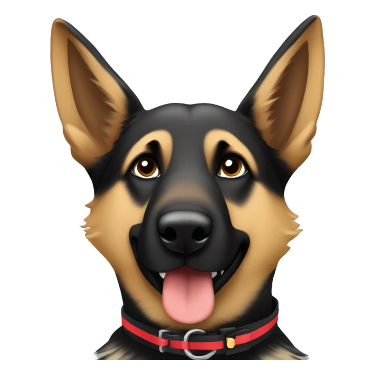 Belgian German shepherd dog with a collar that says “London” sticker