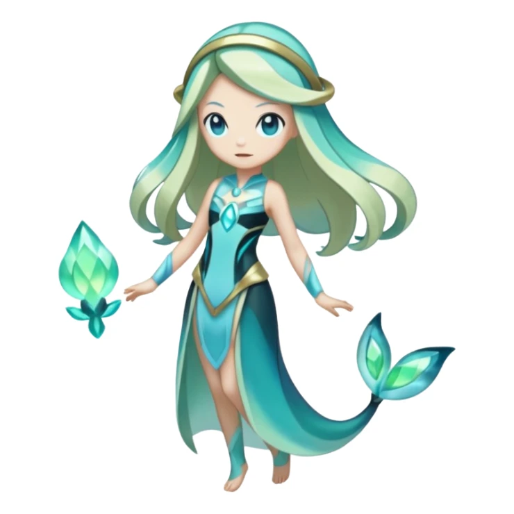 Shiny Glowing Bioluminescent Translucent Luminescent ET-Amaura-Aurora-Gible-Meloetta-Azelf-Pokémon (full body) sticker