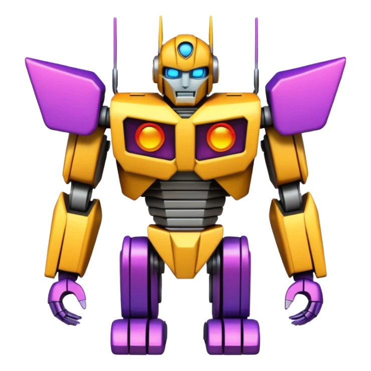 transformer made out of thousands of emojis sticker