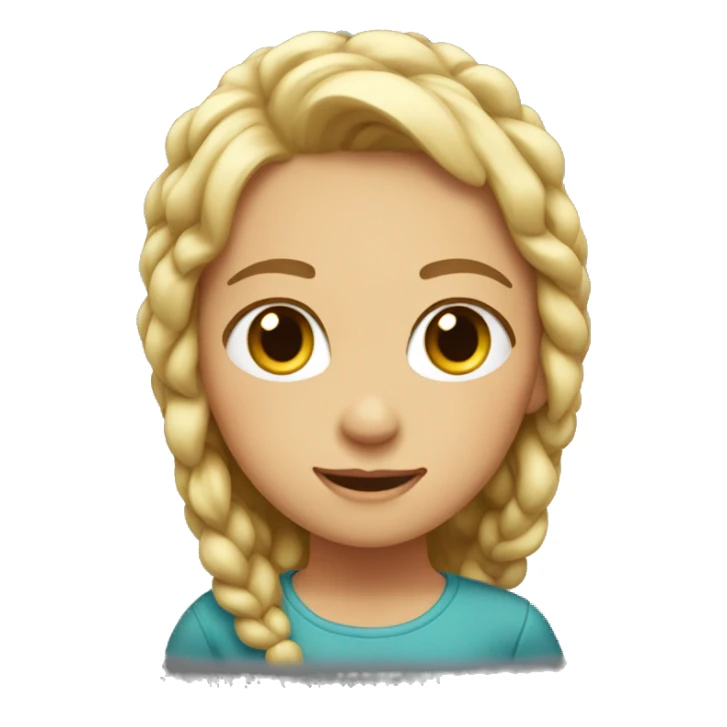 Pat the girl on the head sticker