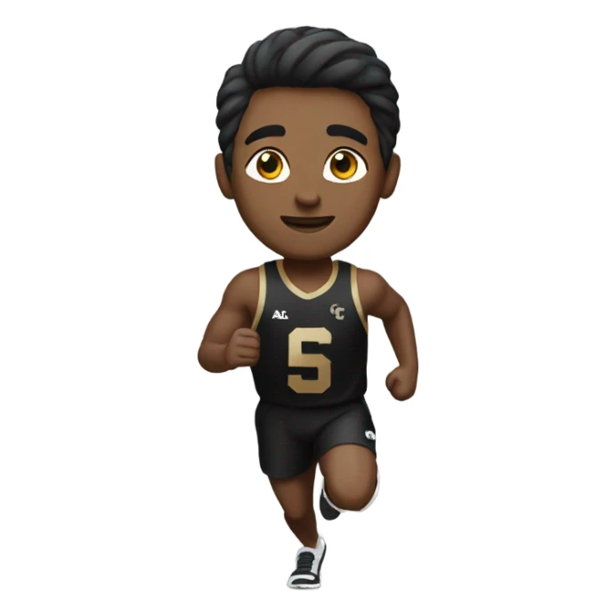 Male Runner wearing a University of Colorado jersey   sticker