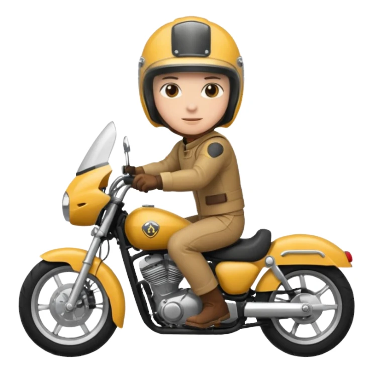 a motor bike rideng emoji sticker