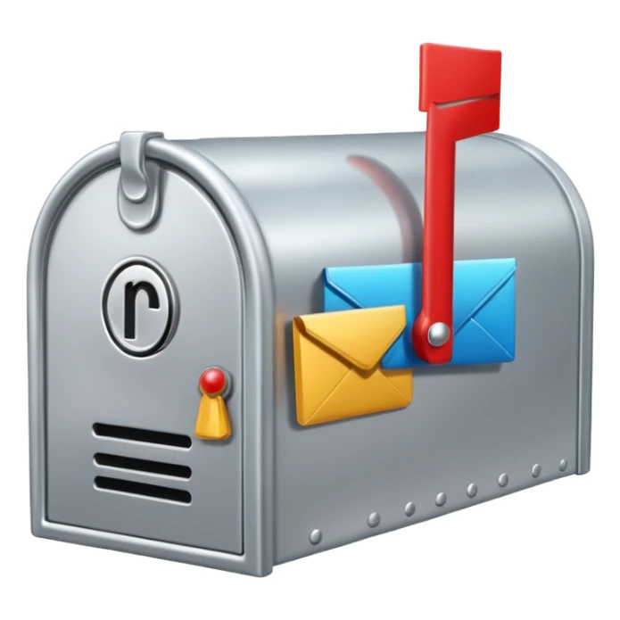 silver mailbox sticker