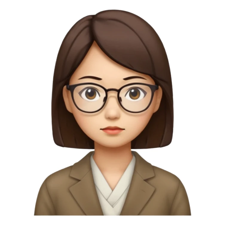 i need an image of a japanese woman analyst sticker