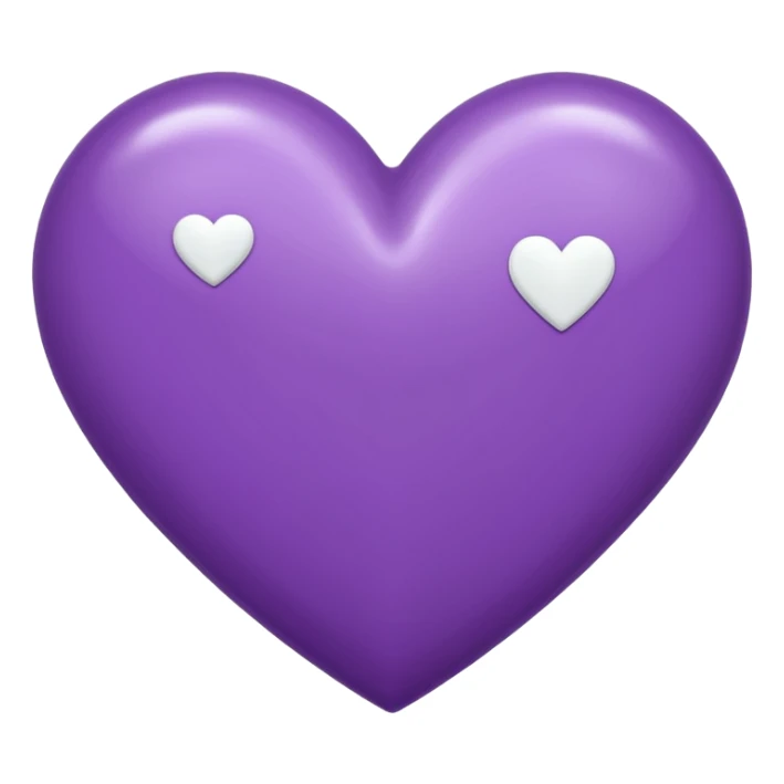 A purple heart with a J in it sticker