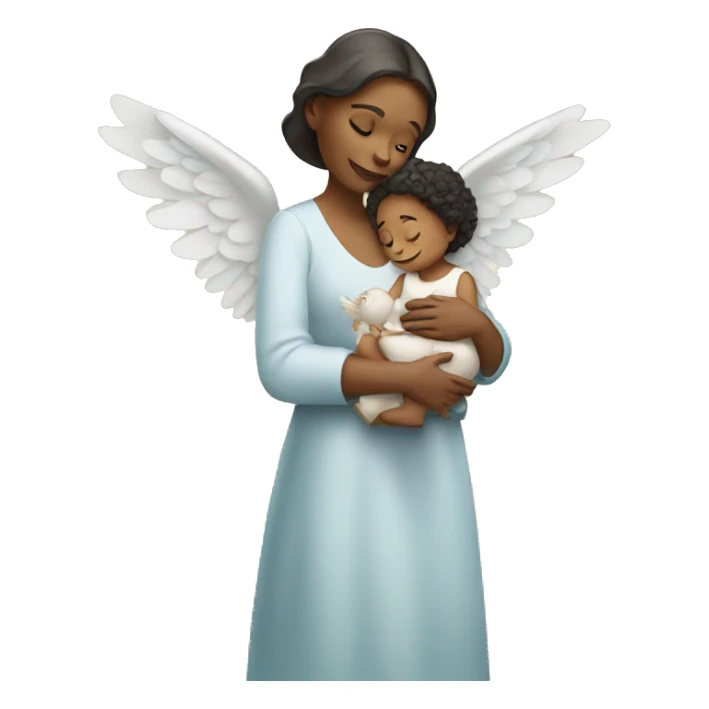 Mother holding angel  sticker