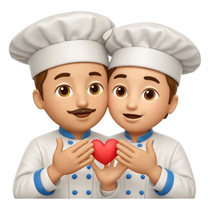 Chef Kiss El Hareketi, 3D rendered emoji, with professional lighting, no face on objects, white background sticker