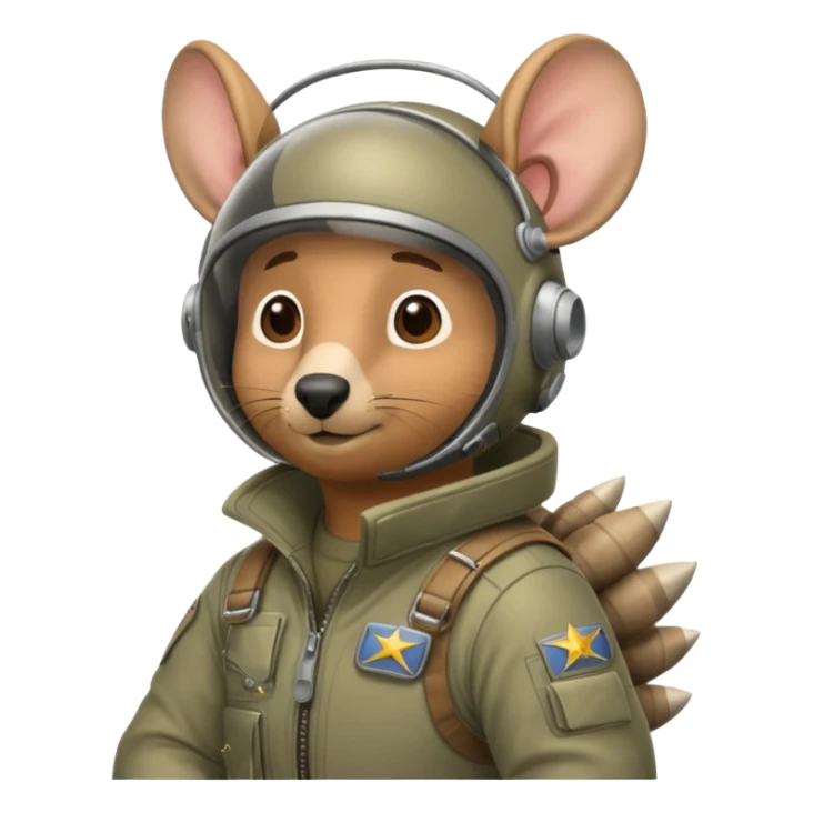 Man flying in the sky of armadillos sticker