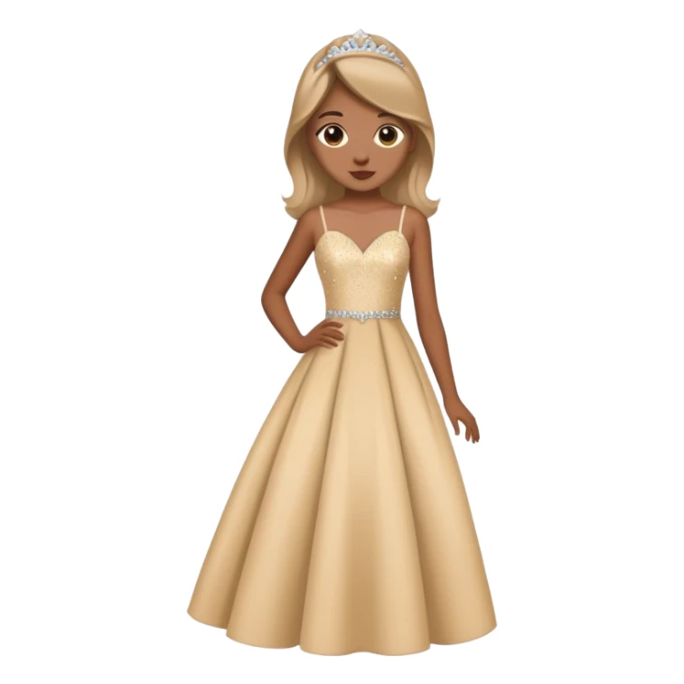 Girl in prom dress sticker