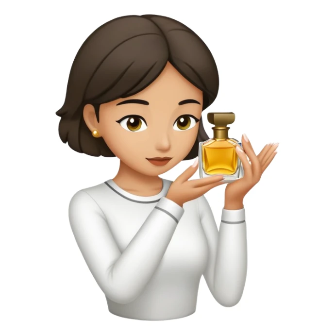 Biblical woman bows gives perfume sticker