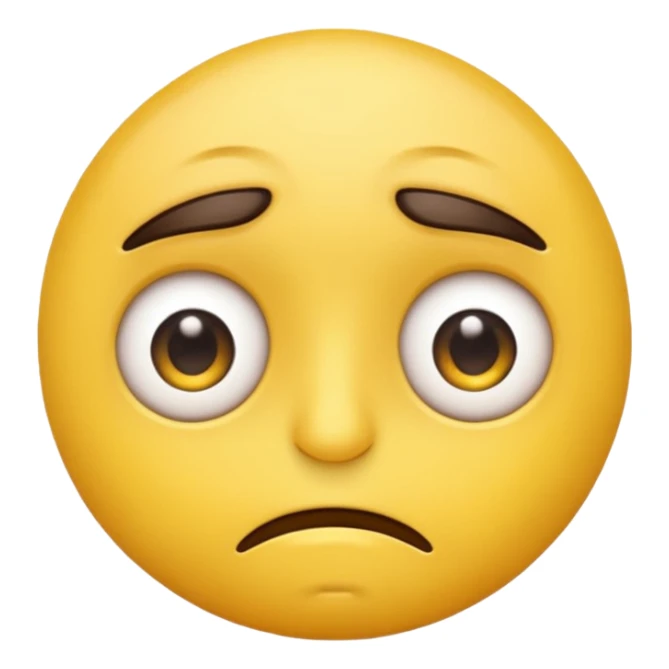 Tired emoji with eye bags sticker