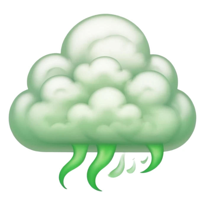 green fart smoke sticker