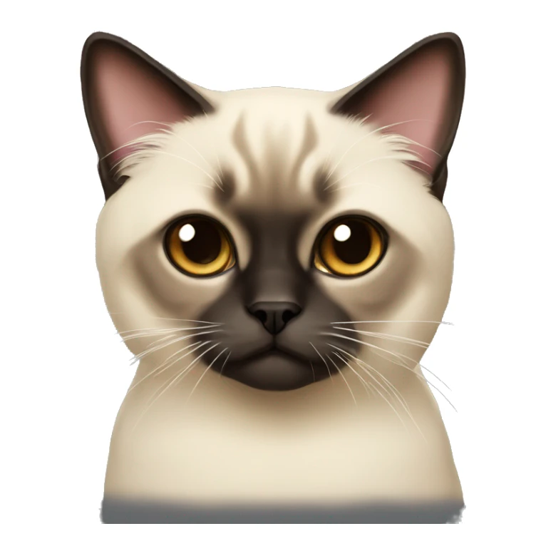 short hair himalayan siamese cat sticker