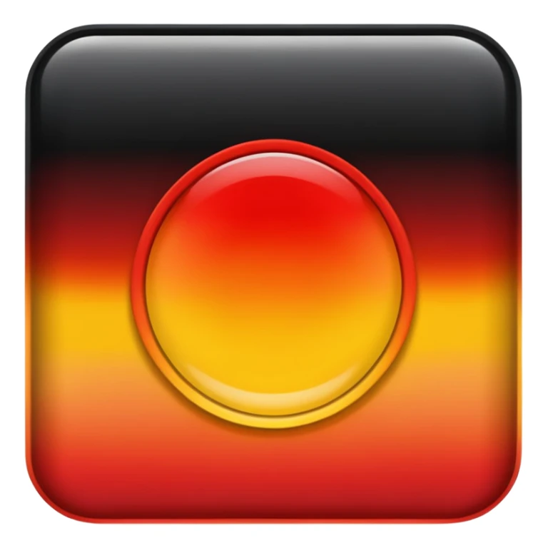 a wavy black and red rectangle with a yellow circle in the middle  sticker