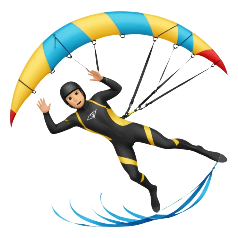 Kiterman en el aire ,caucasico con traje neopreno y casco negro, haciendo un down loop con el kite 13 metros sticker