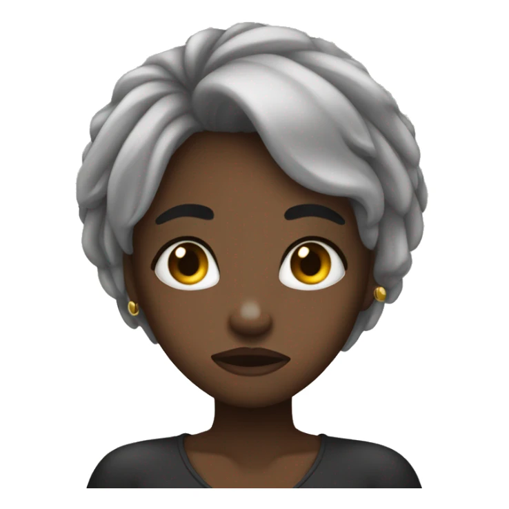 face palm black girl dissapointed sticker