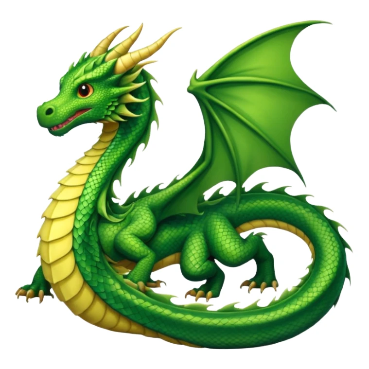 green dragon tail sticker