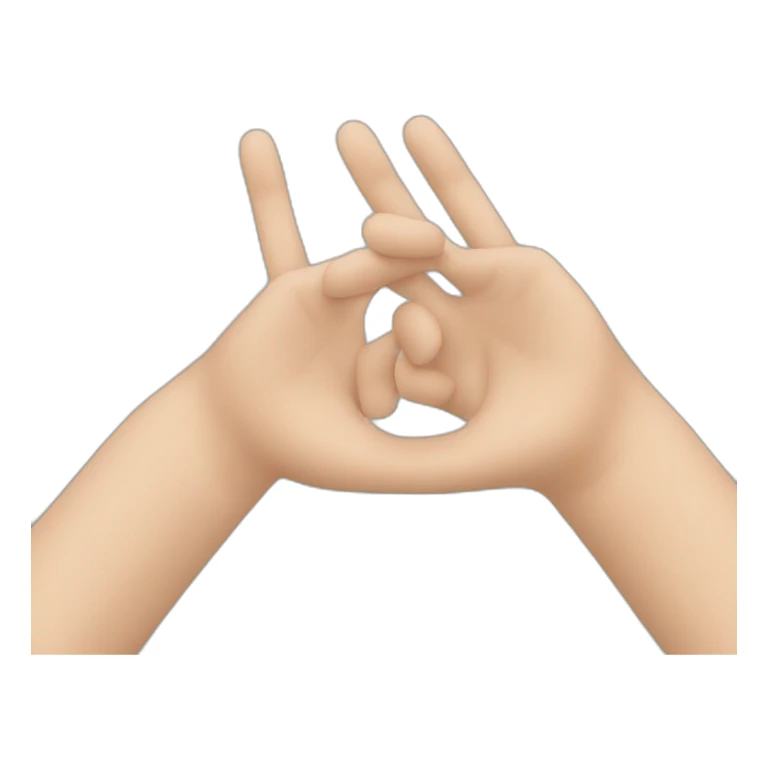 a little finger raised and the other fingers closed sticker