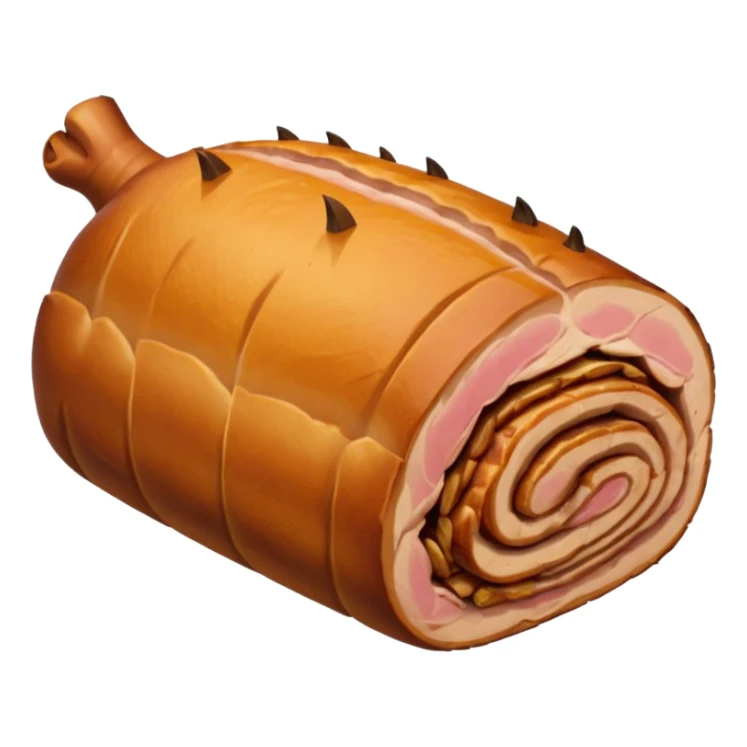 a roasted joint of pork emoji sticker