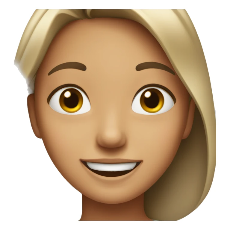 Girl very happy sticker