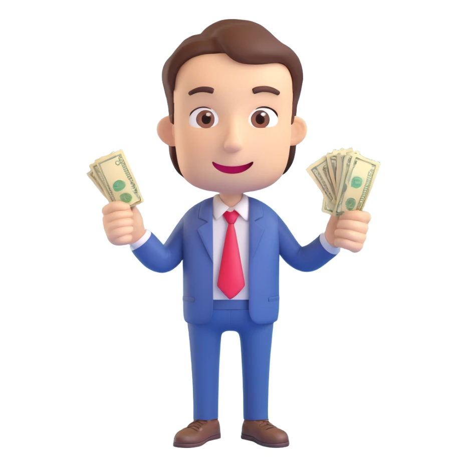 3D emoji of a person making a sarcastic face, holding empty pockets, with the phrase 'too cheap for your taste' sticker