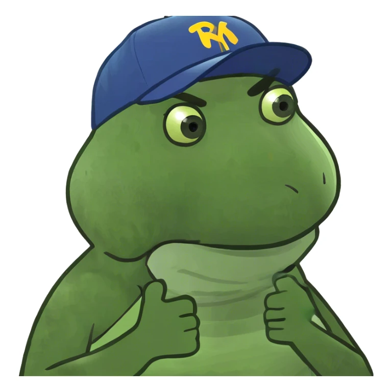 guy with arms crossing on neck open mouth sticker