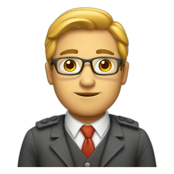 Un homme en costume qui regarde sa sticker